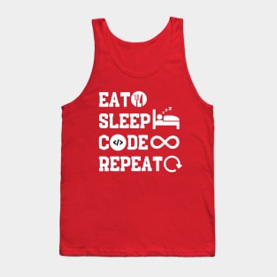 Eat Sleep Code Repeat Tank Top